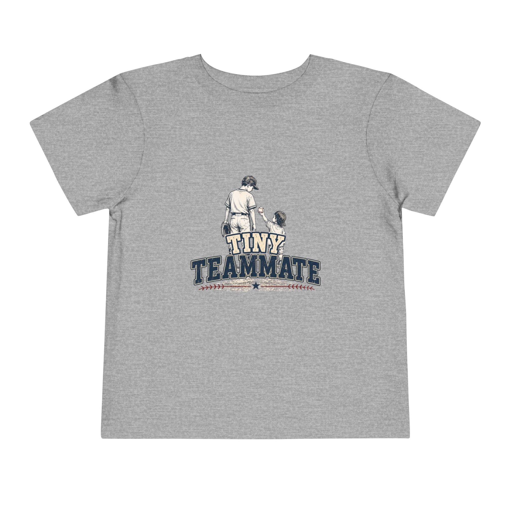Tiny Teammate Baseball Toddler Short Sleeve Tee | Kids Sports Shirt