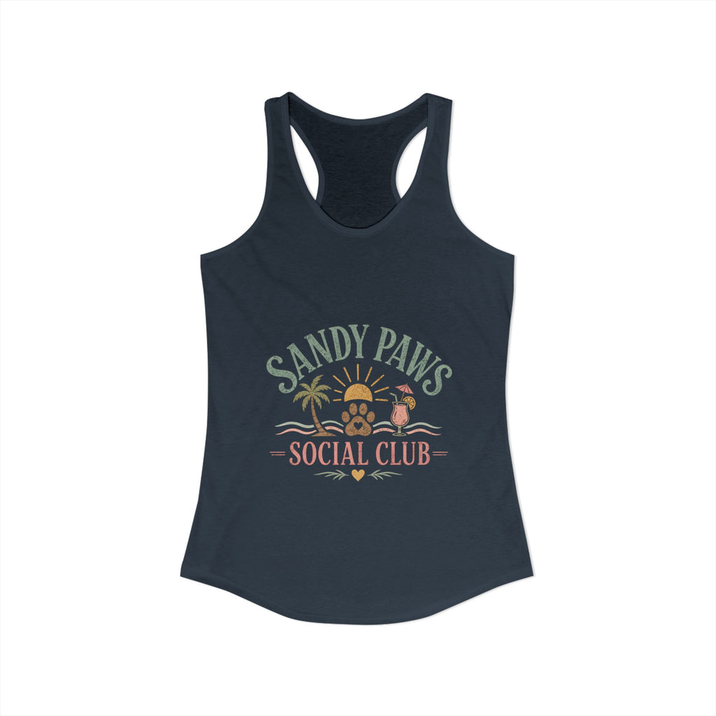 Dog Mom Social Club Racerback Tank | Summer Dog Lover Tank