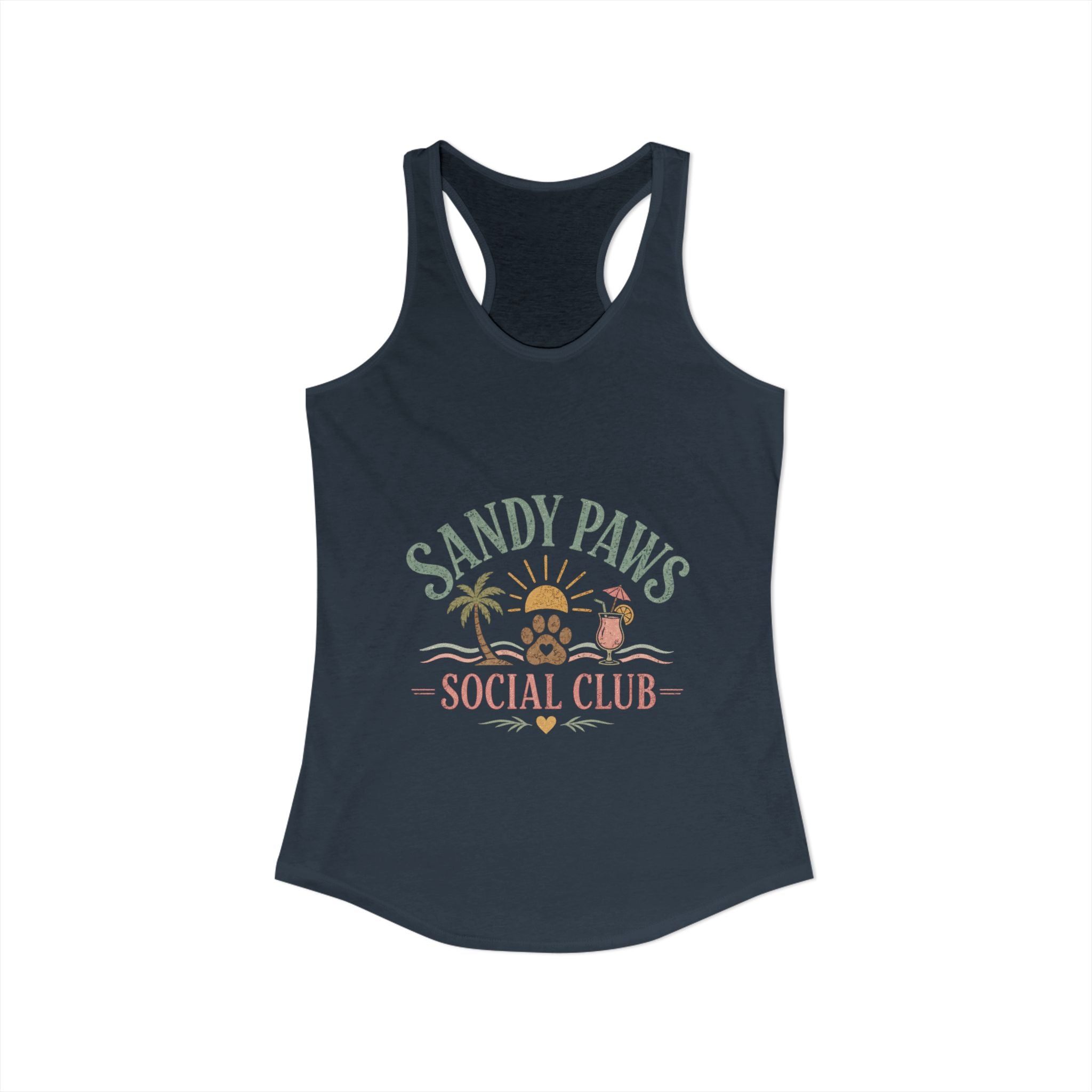 Dog Mom Social Club Racerback Tank | Summer Dog Lover Tank