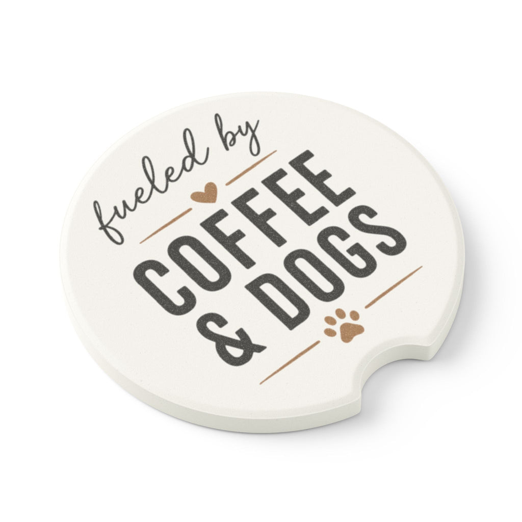 Dog Mom Car Coaster | Paw Print Beverage Slot
