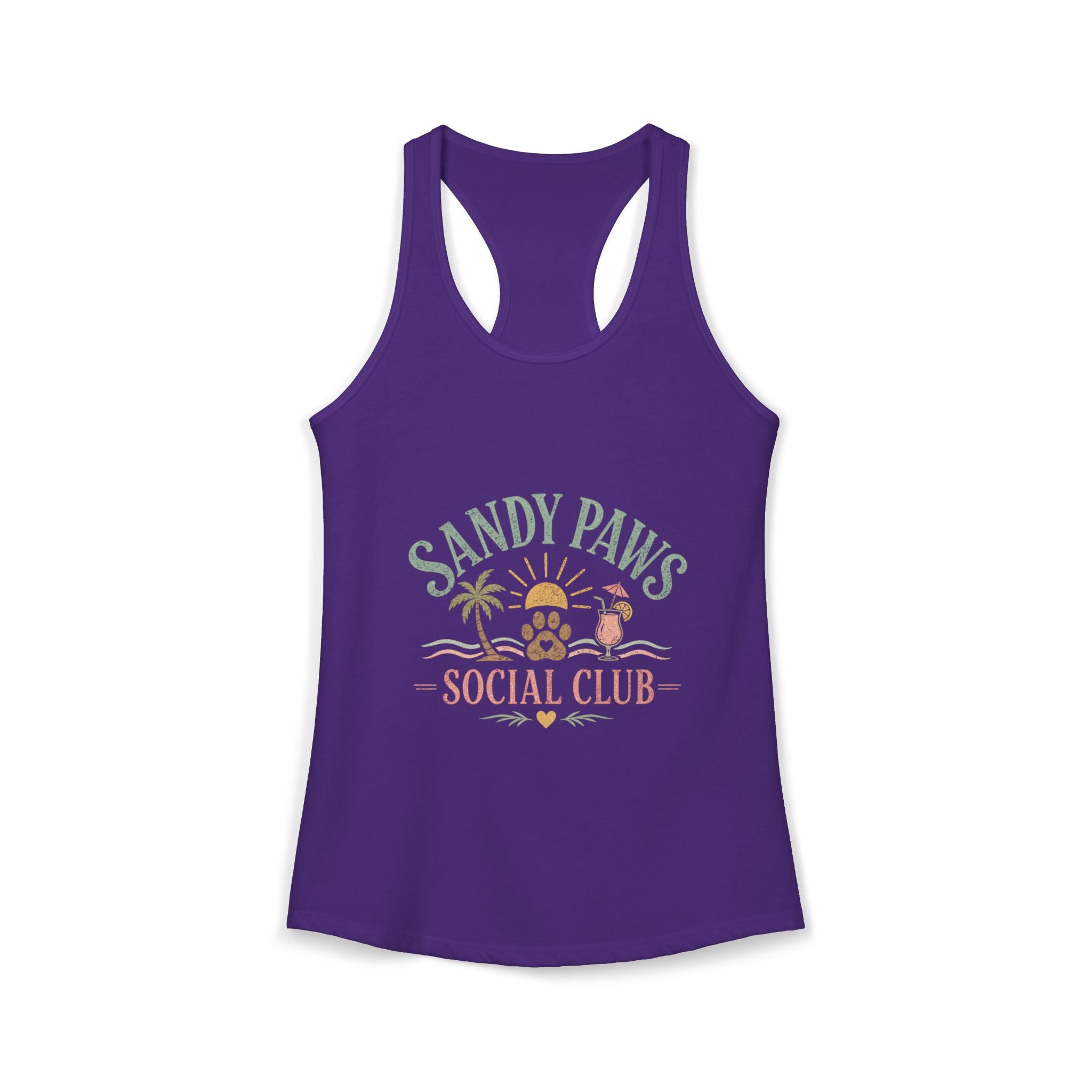Dog Mom Social Club Racerback Tank | Summer Dog Lover Tank