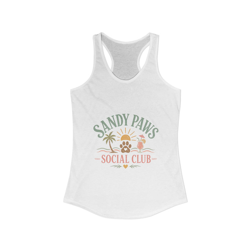 Dog Mom Social Club Racerback Tank | Summer Dog Lover Tank