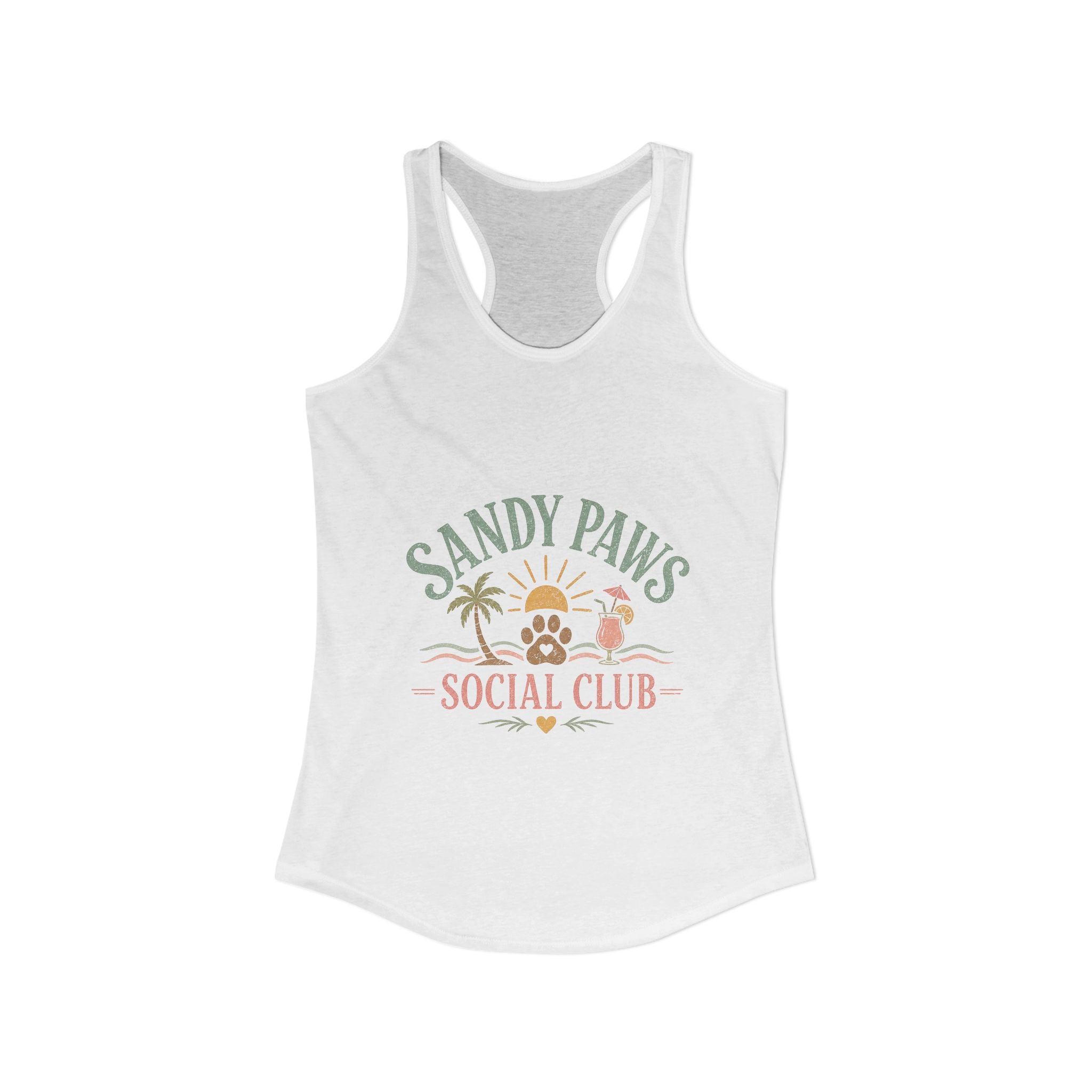Dog Mom Social Club Racerback Tank | Summer Dog Lover Tank