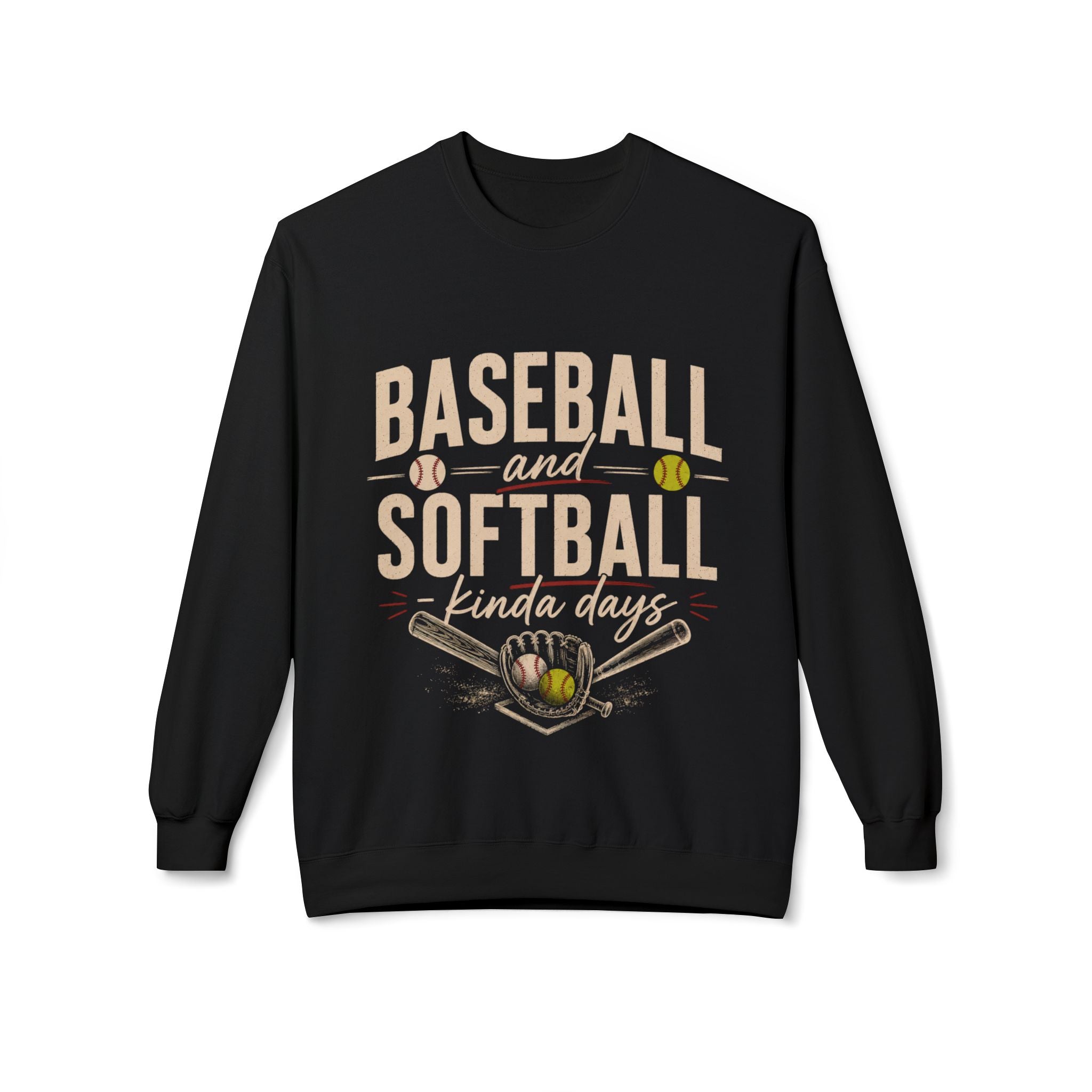 Baseball and Softball Kinda Days Sweatshirt, Sports Mom Sweatshirt, Sports Dad Sweatshirt, Grandparent Sweatshirt