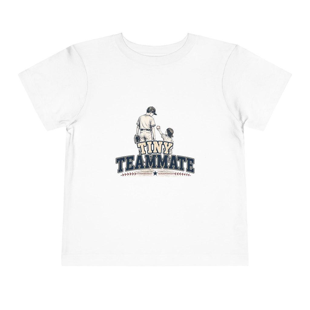 Tiny Teammate Baseball Toddler Short Sleeve Tee | Kids Sports Shirt