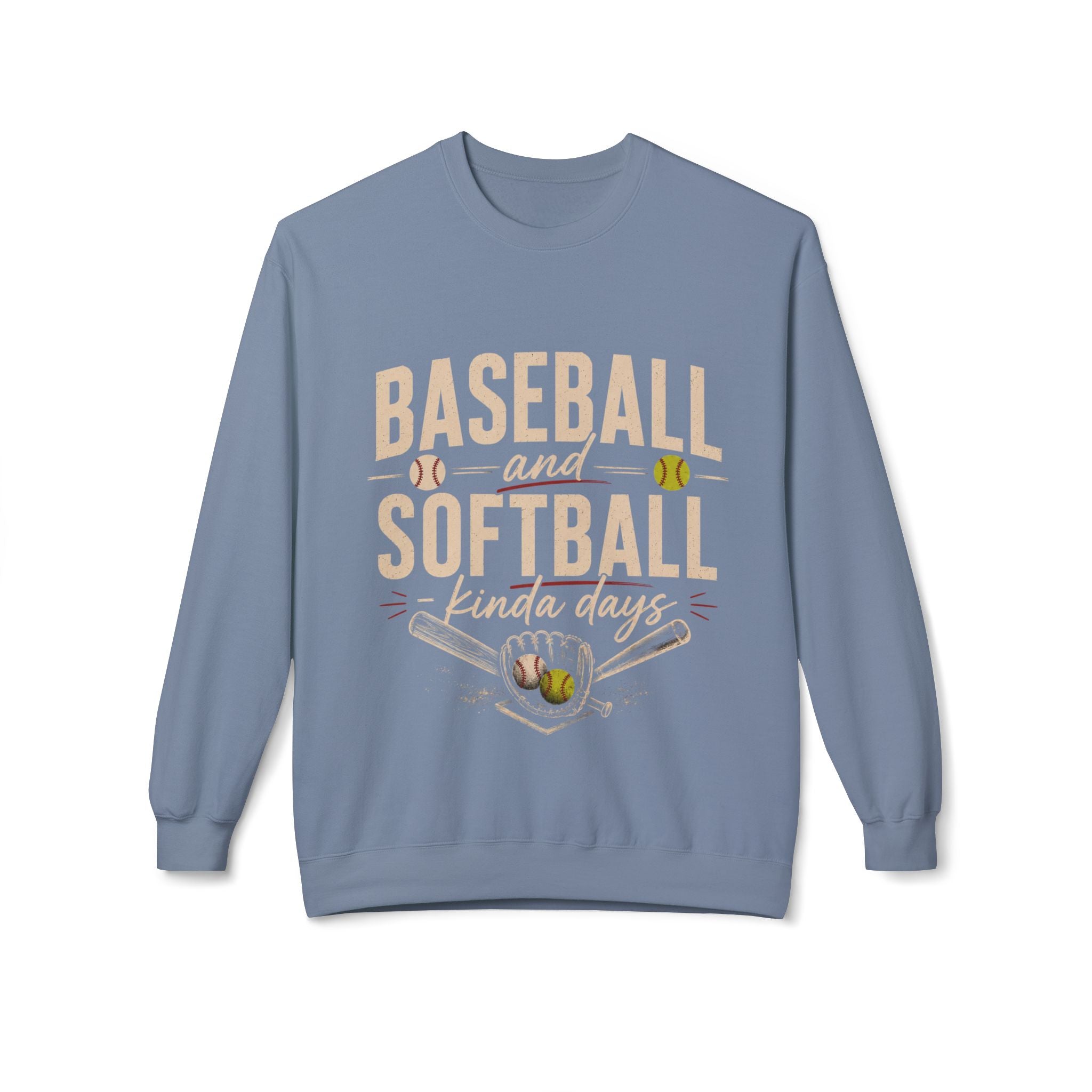 Baseball and Softball Kinda Days Sweatshirt, Sports Mom Sweatshirt, Sports Dad Sweatshirt, Grandparent Sweatshirt