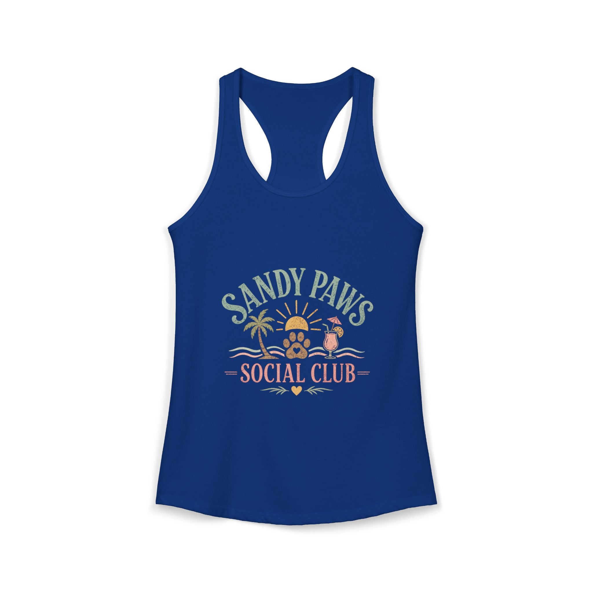 Dog Mom Social Club Racerback Tank | Summer Dog Lover Tank