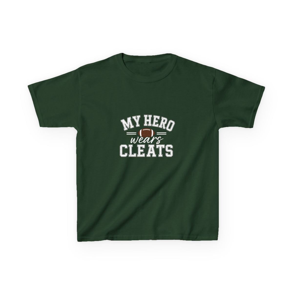 My Hero Wears Cleats Shirt | Kids Football Shirt | Little Brother Football Shirt | Little Sister Football Shirt | Sibling Shirt