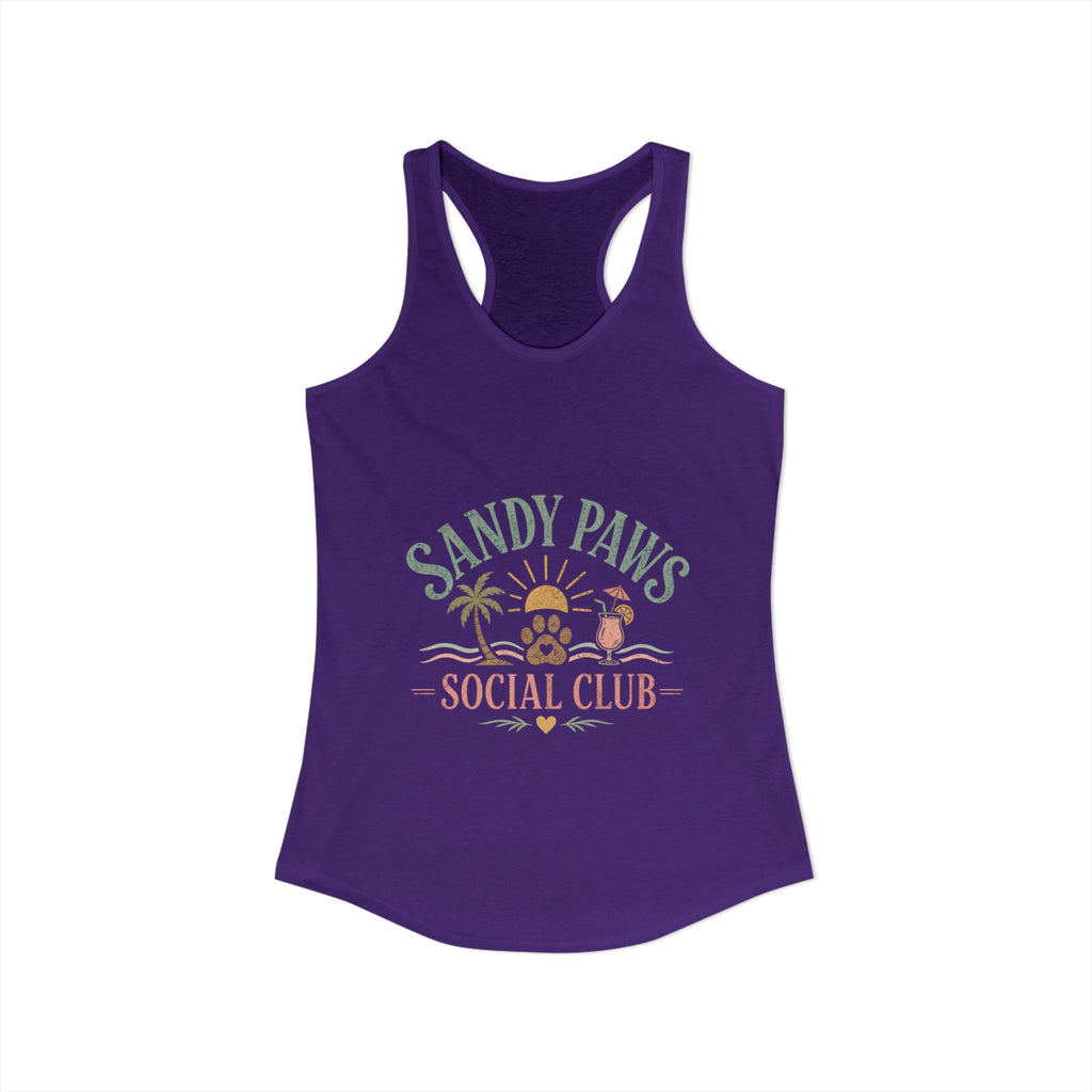 Dog Mom Social Club Racerback Tank | Summer Dog Lover Tank