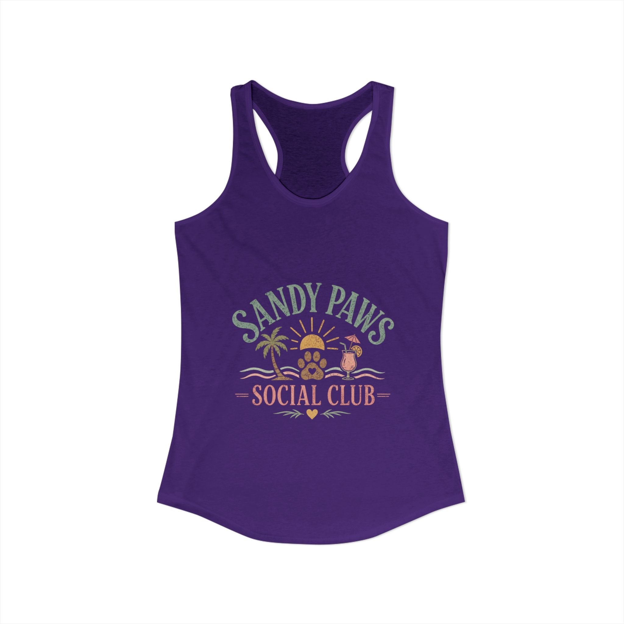 Dog Mom Social Club Racerback Tank | Summer Dog Lover Tank