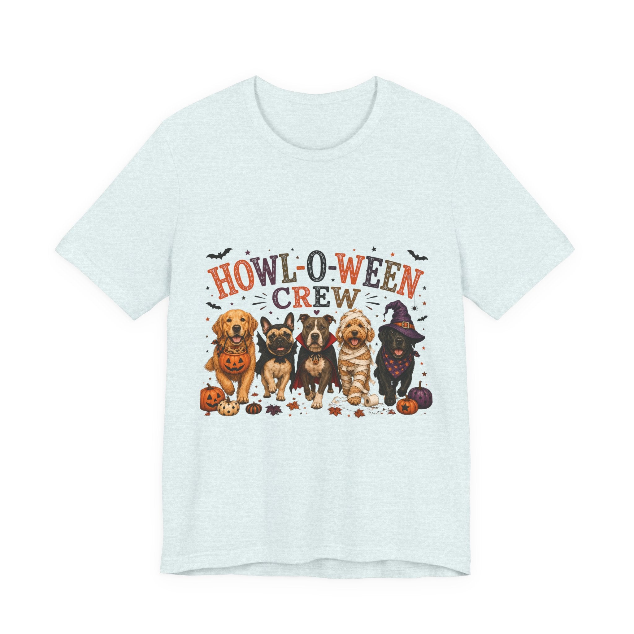 Howl-O-Ween Crew Shirt, Halloween Dog Mom Shirt, Cute Dog Halloween Tee, Spooky Dog Lover Gift, Fall Dog Shirt, Pumpkin Dog Costume Tee