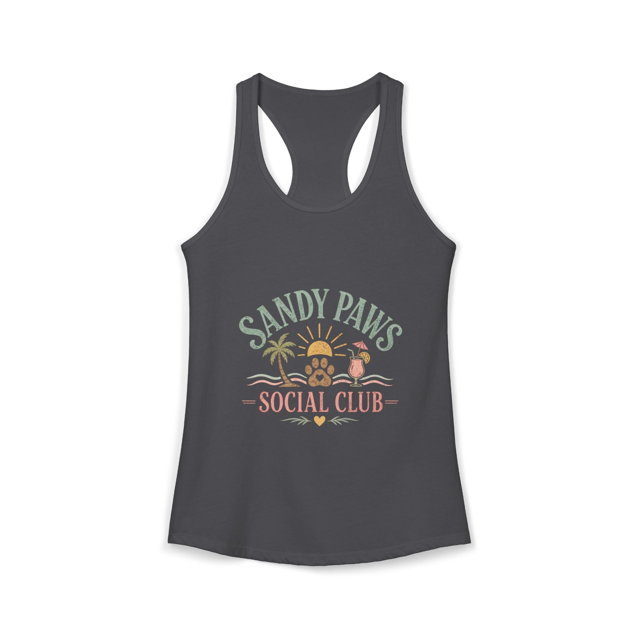 Dog Mom Social Club Racerback Tank | Summer Dog Lover Tank