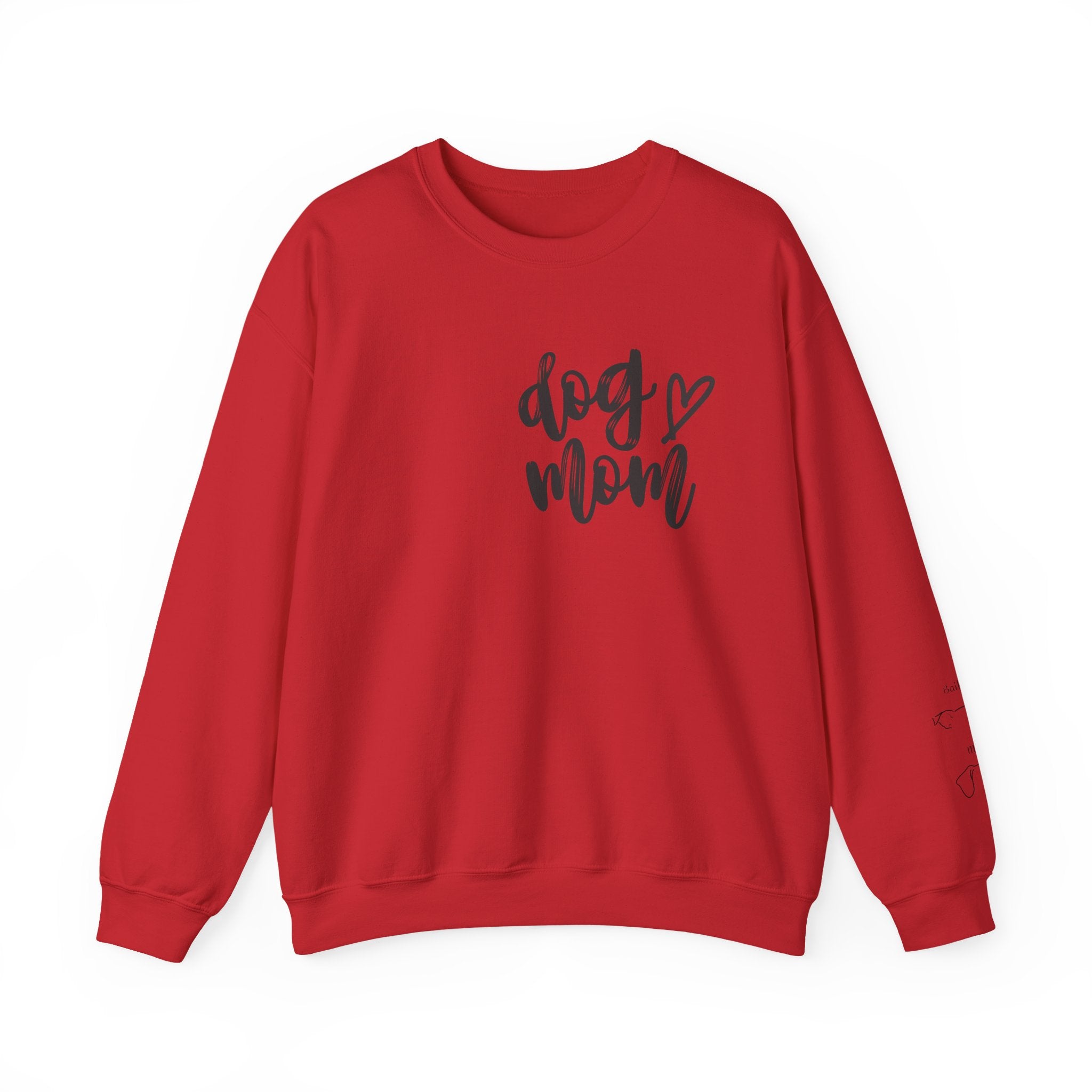 Dog Mom Crewneck Sweatshirt, Personalized Dog Mom Sweatshirt, Custom Dog Mom Sweatshirt, Dog Mom Sweatshirt