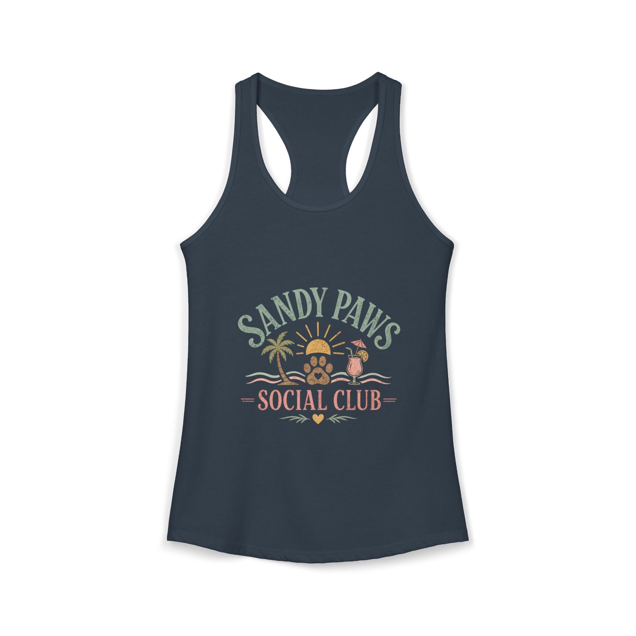 Dog Mom Social Club Racerback Tank | Summer Dog Lover Tank