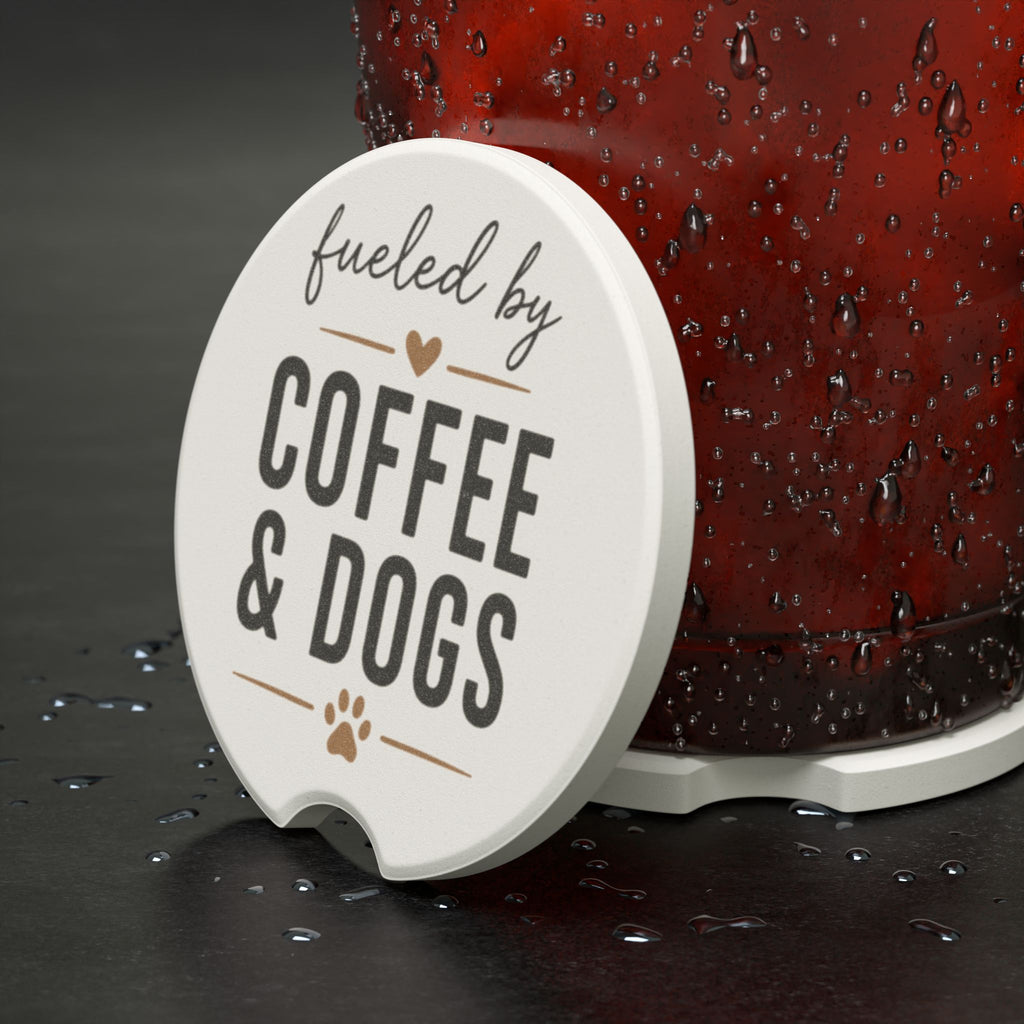 Dog Mom Car Coaster | Paw Print Beverage Slot