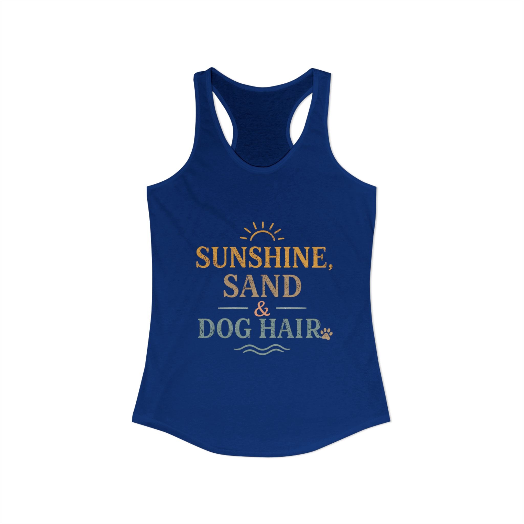 Women's Ideal Racerback Tank | Dog and beach themed tanks