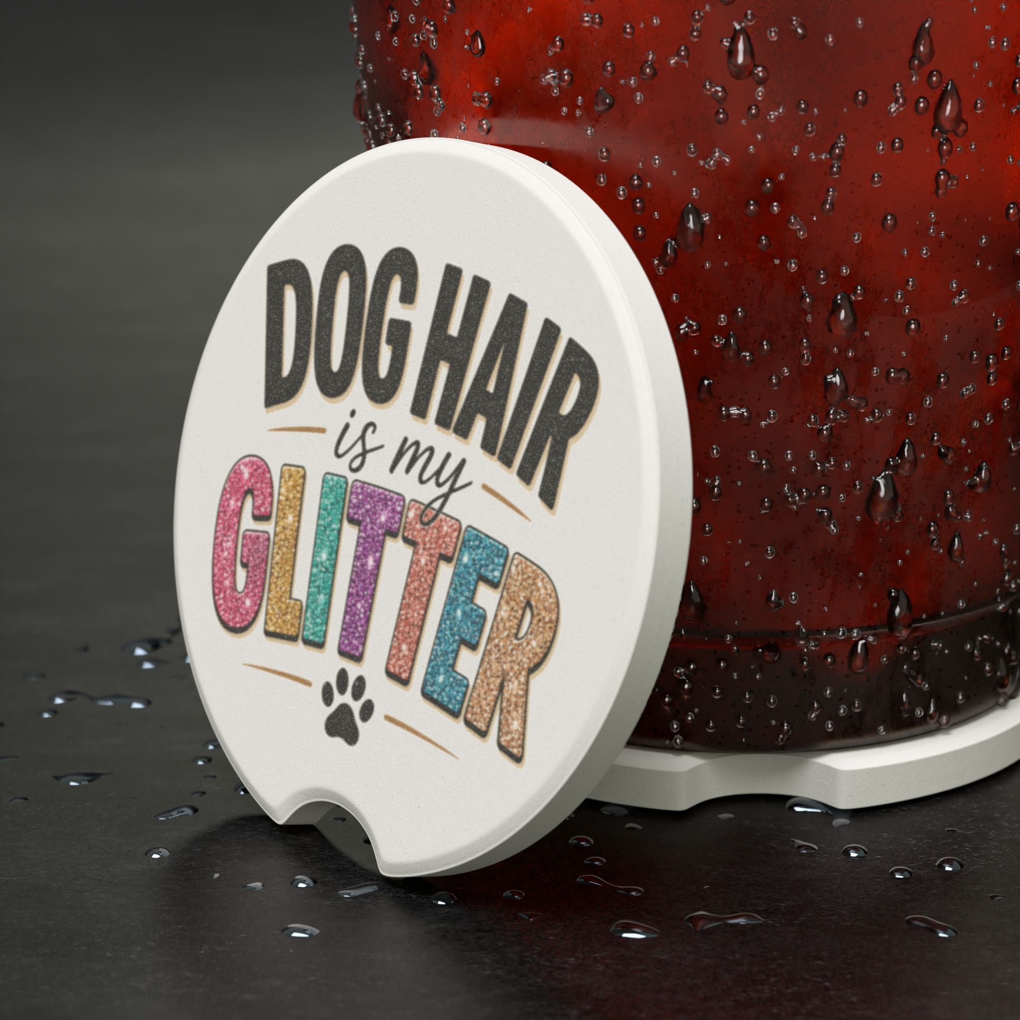 Dog Mom Car Coaster | Pet Lover Car Accessory