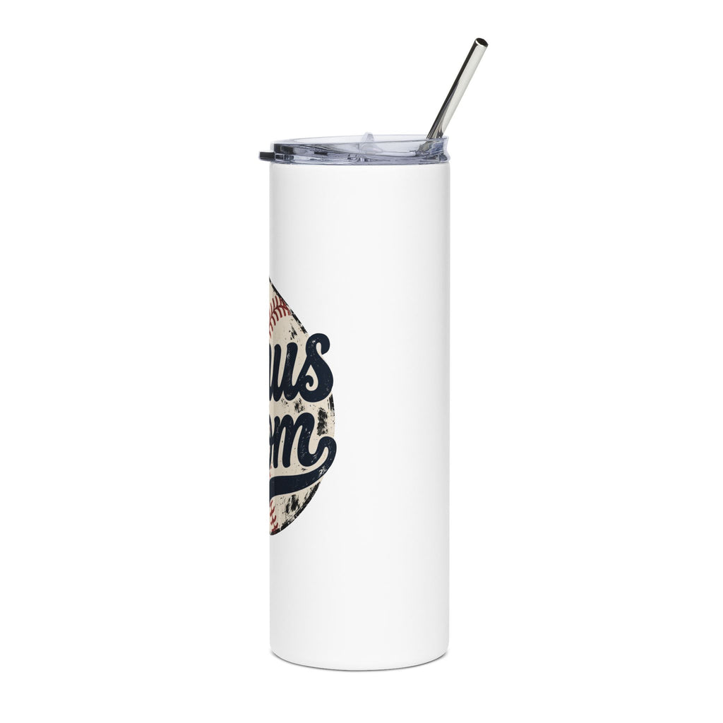Bonus Mom Baseball Tumbler | 20oz Stainless Steel Travel Cup