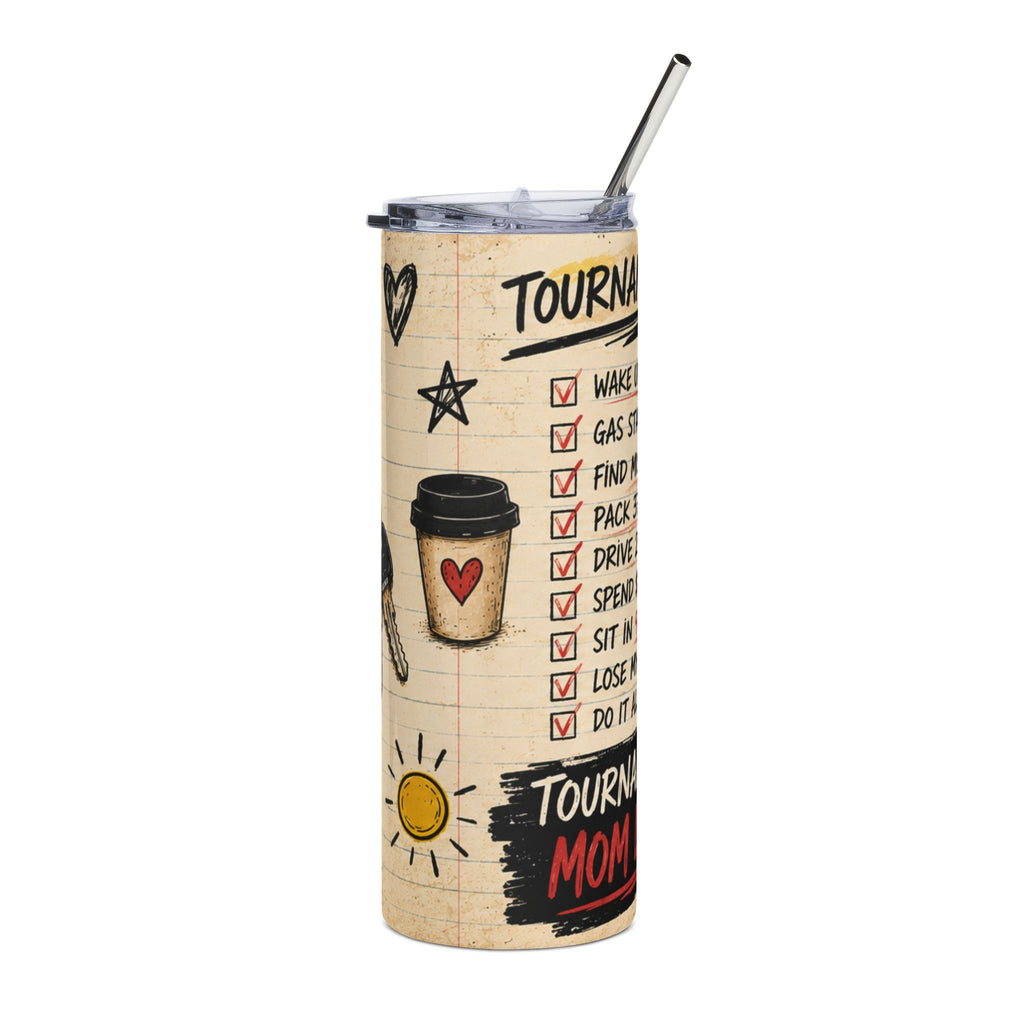 Tournament Mom Tumbler | Softball Mom 20oz Stainless Steel Tumbler