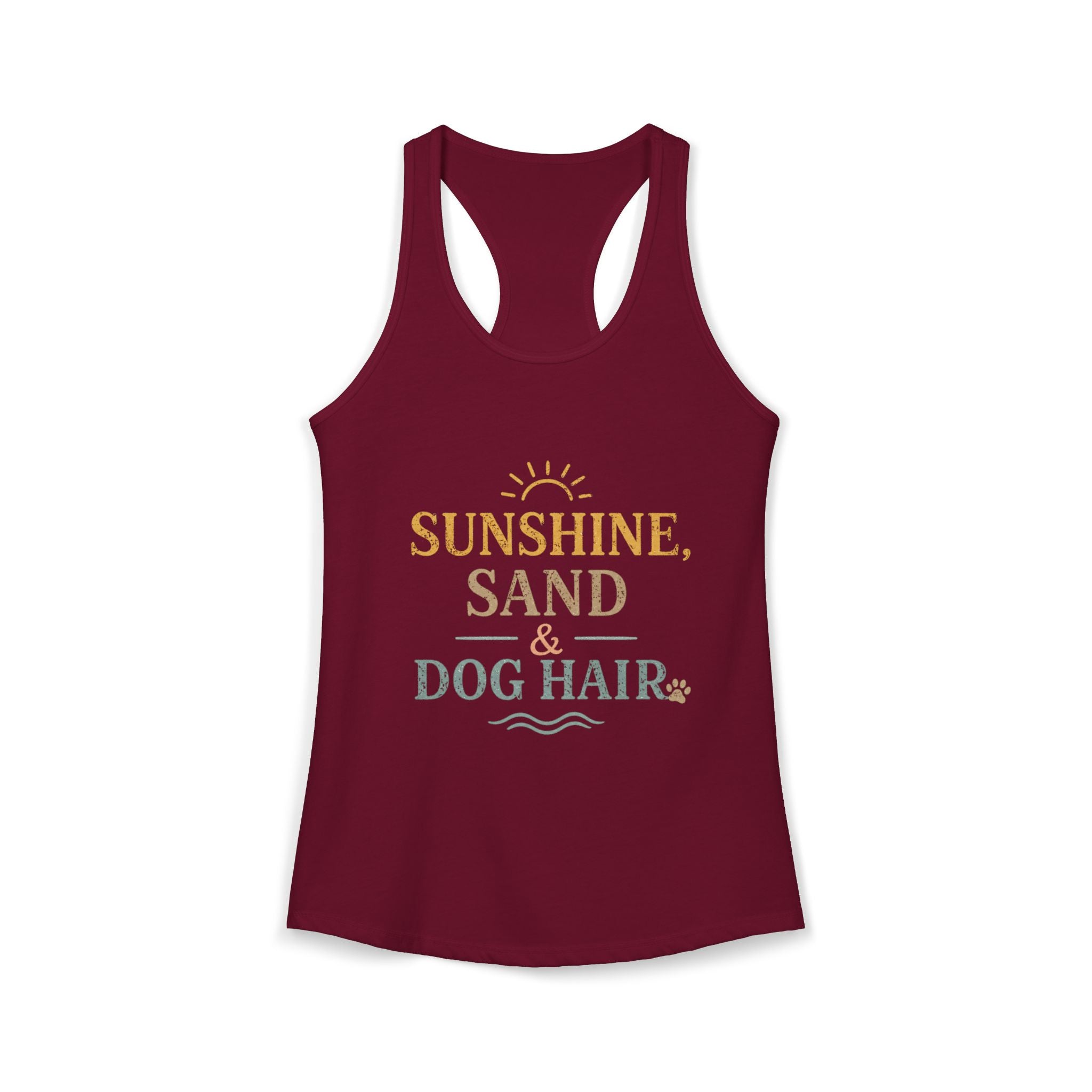 Women's Ideal Racerback Tank | Dog and beach themed tanks