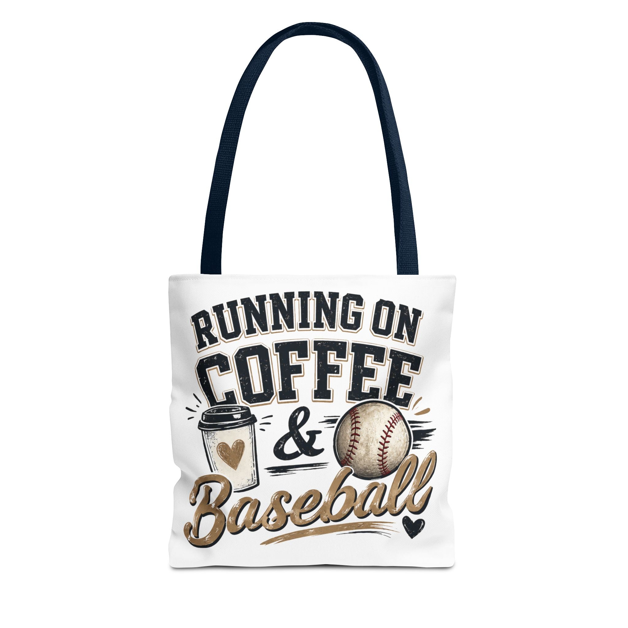 Running on Coffee & Baseball Tote Bag