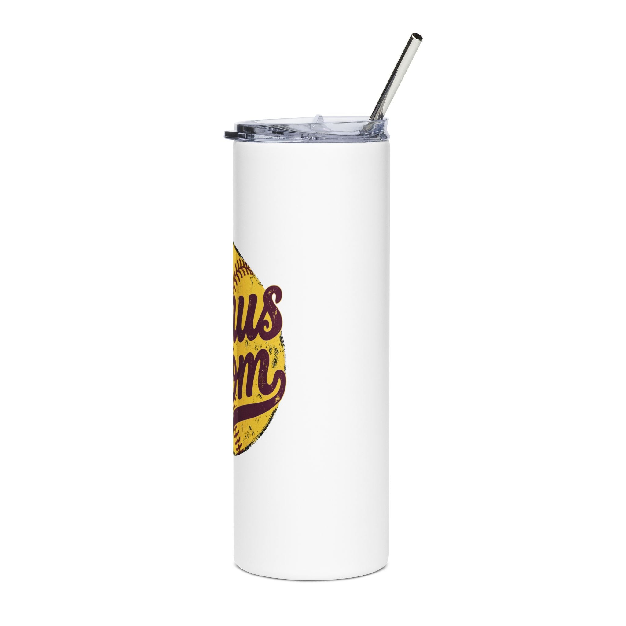 Bonus Mom Softball Logo Tumbler | 20oz Stainless Steel