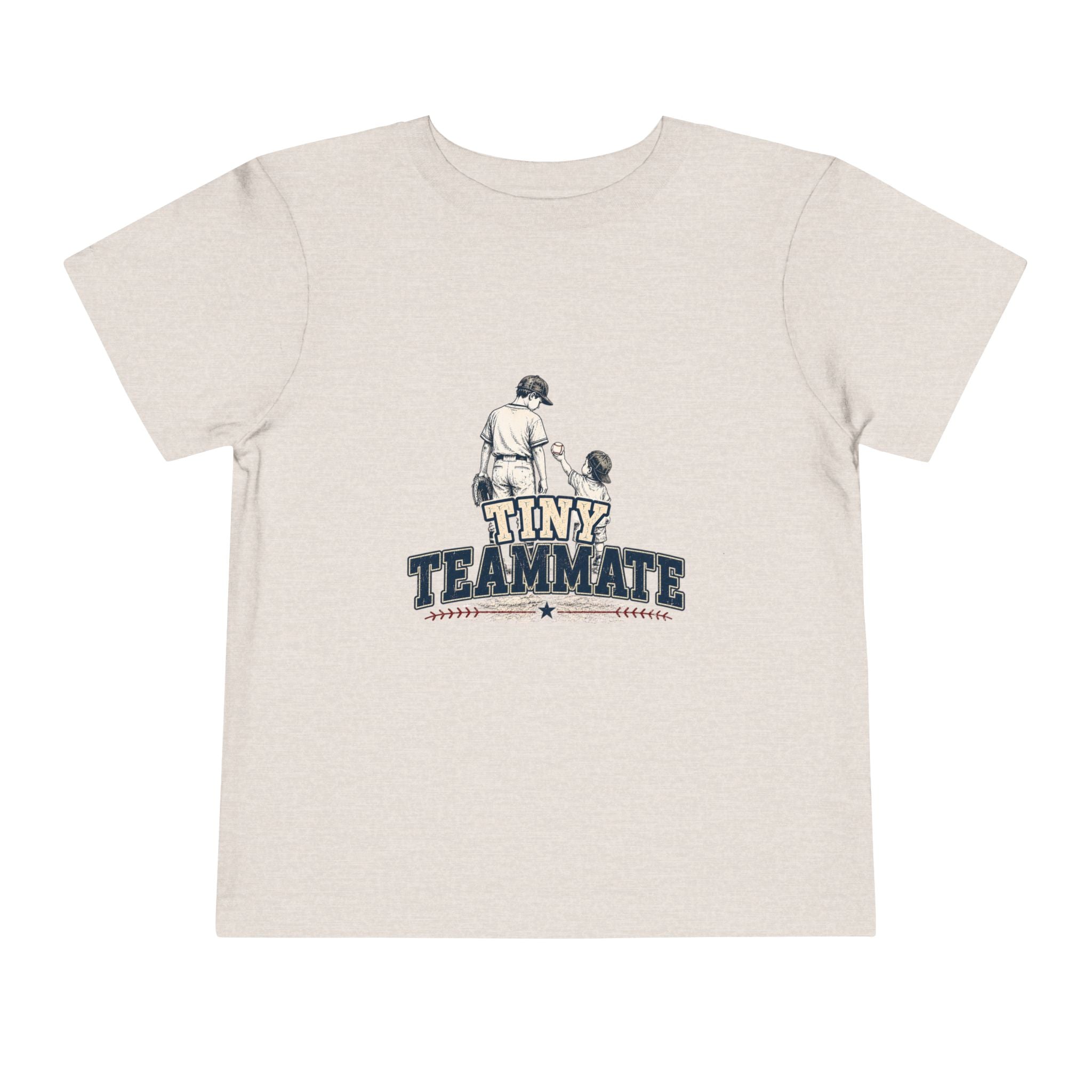 Tiny Teammate Baseball Toddler Short Sleeve Tee | Kids Sports Shirt