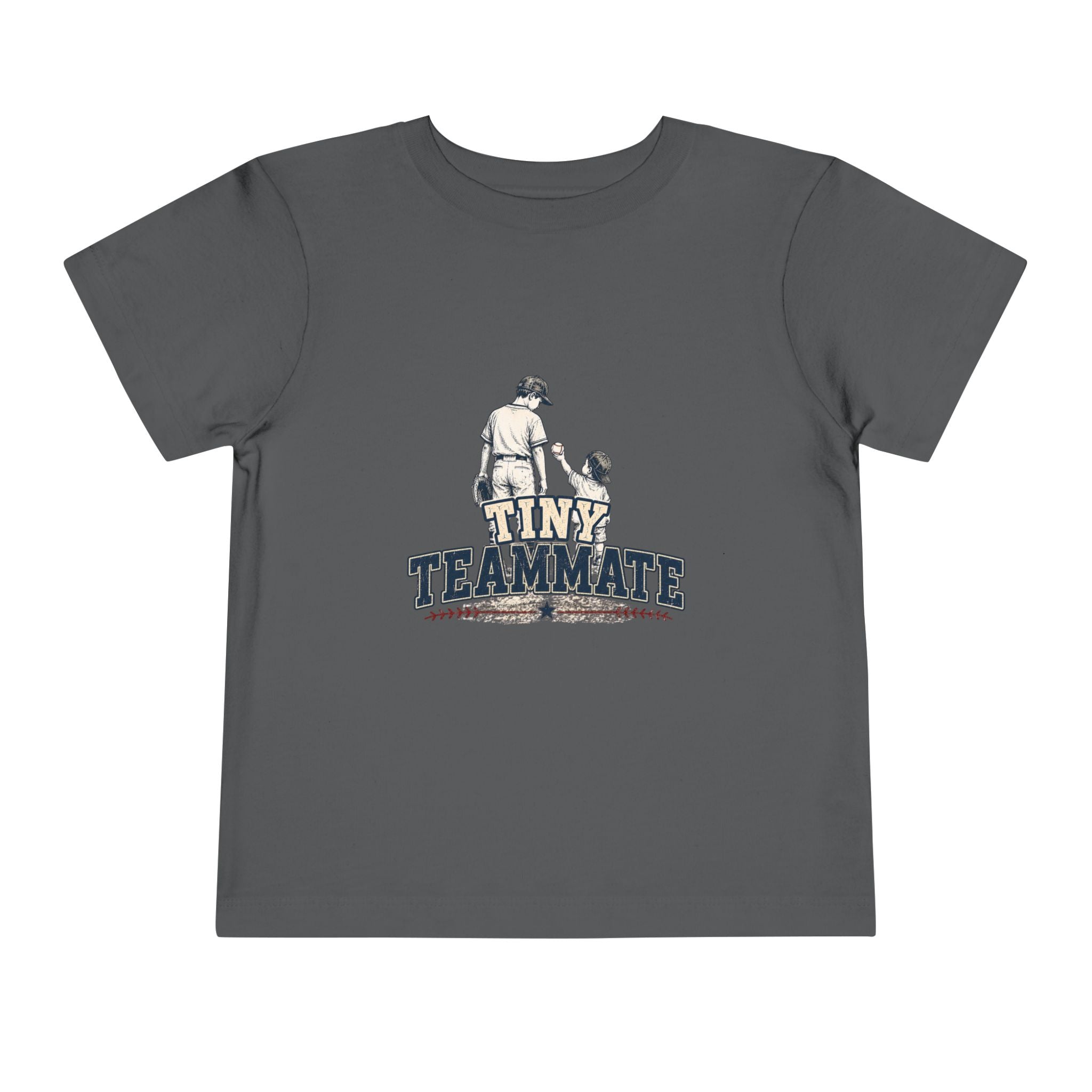 Tiny Teammate Baseball Toddler Short Sleeve Tee | Kids Sports Shirt
