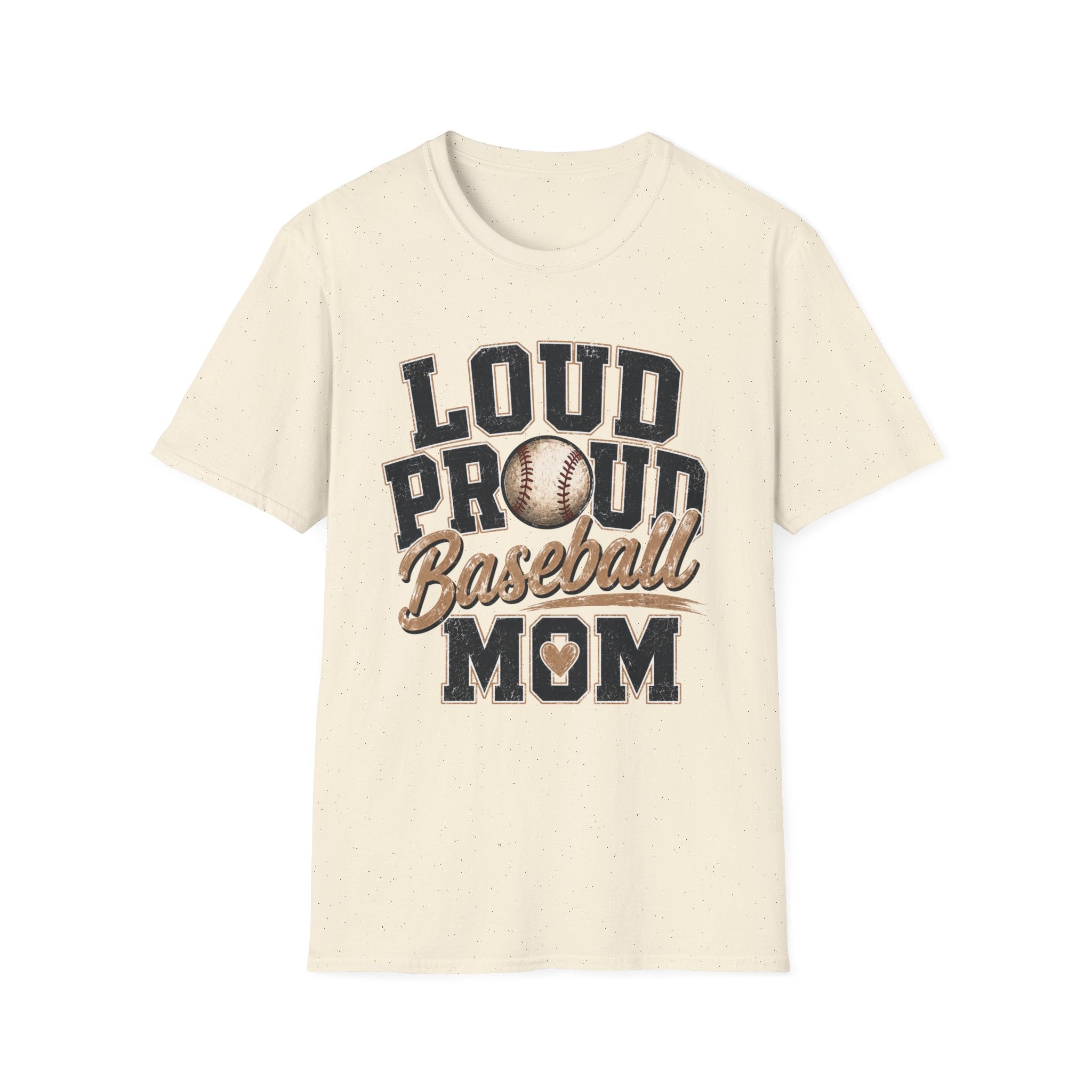 Loud Proud Baseball Mom T-Shirt | Baseball Graphic Tee, Mom Shirt