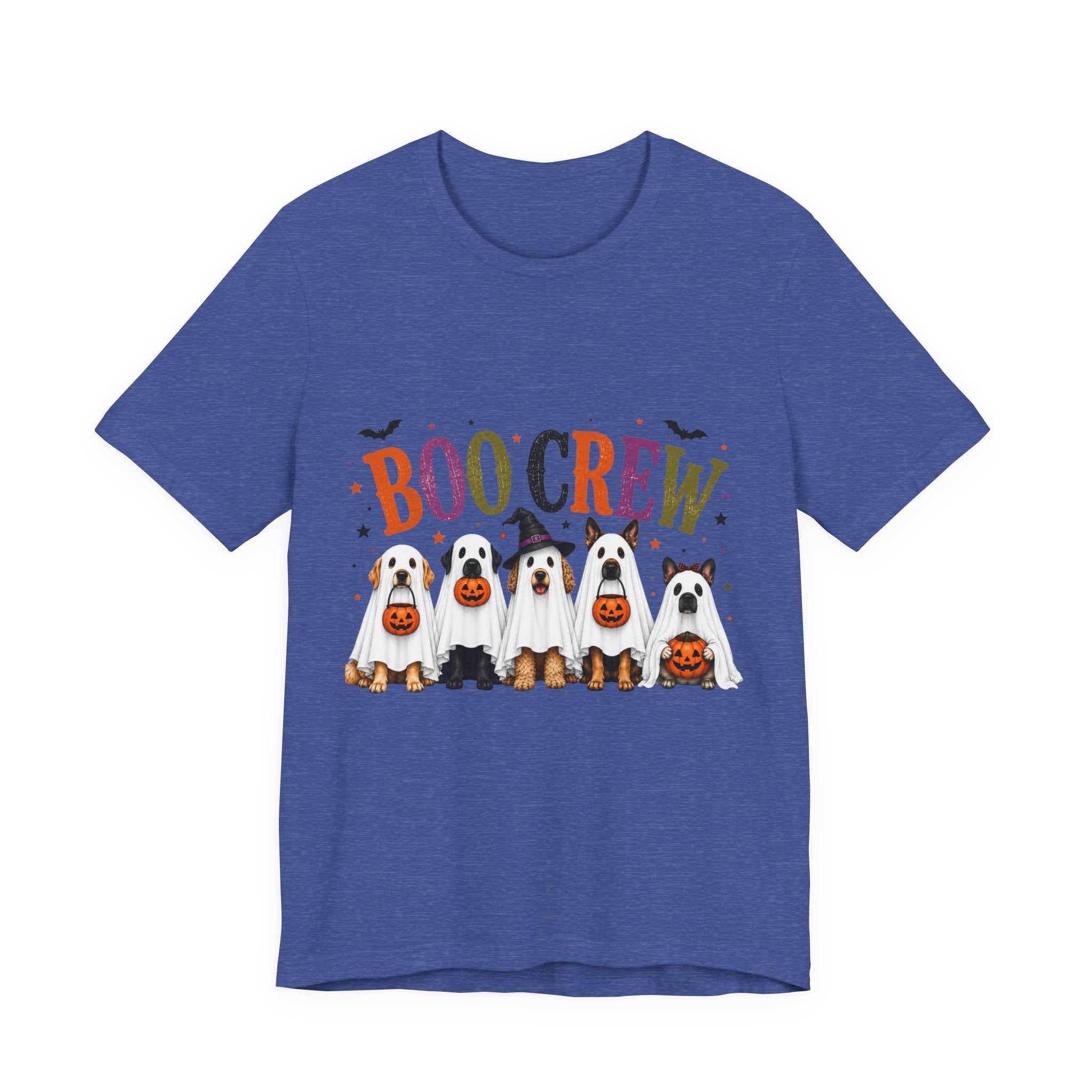 Boo Crew Dog Halloween Shirt | Cute Ghost Dog T-Shirt | Halloween Dog Mom Tee | Fall Pumpkin Graphic Tee