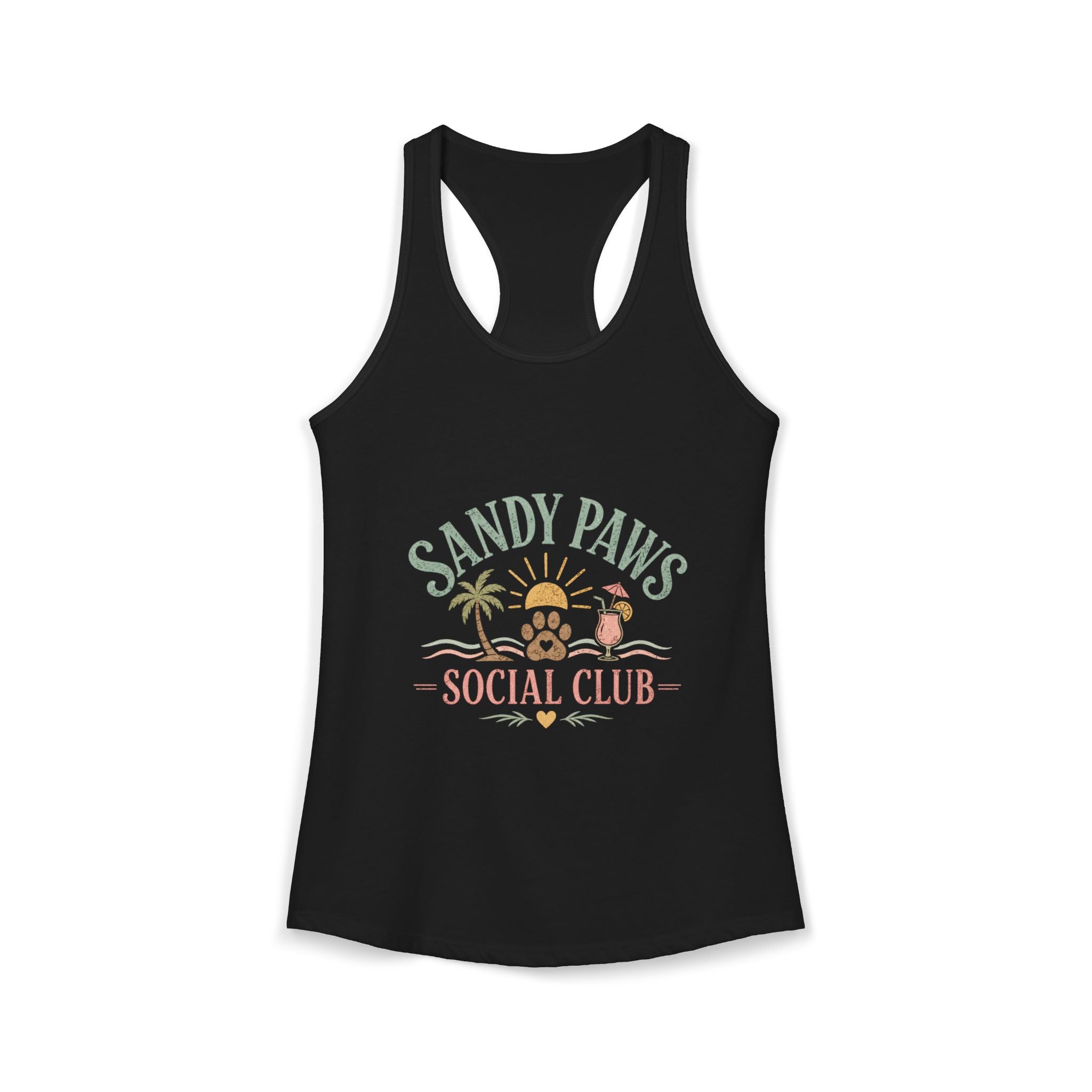Dog Mom Social Club Racerback Tank | Summer Dog Lover Tank