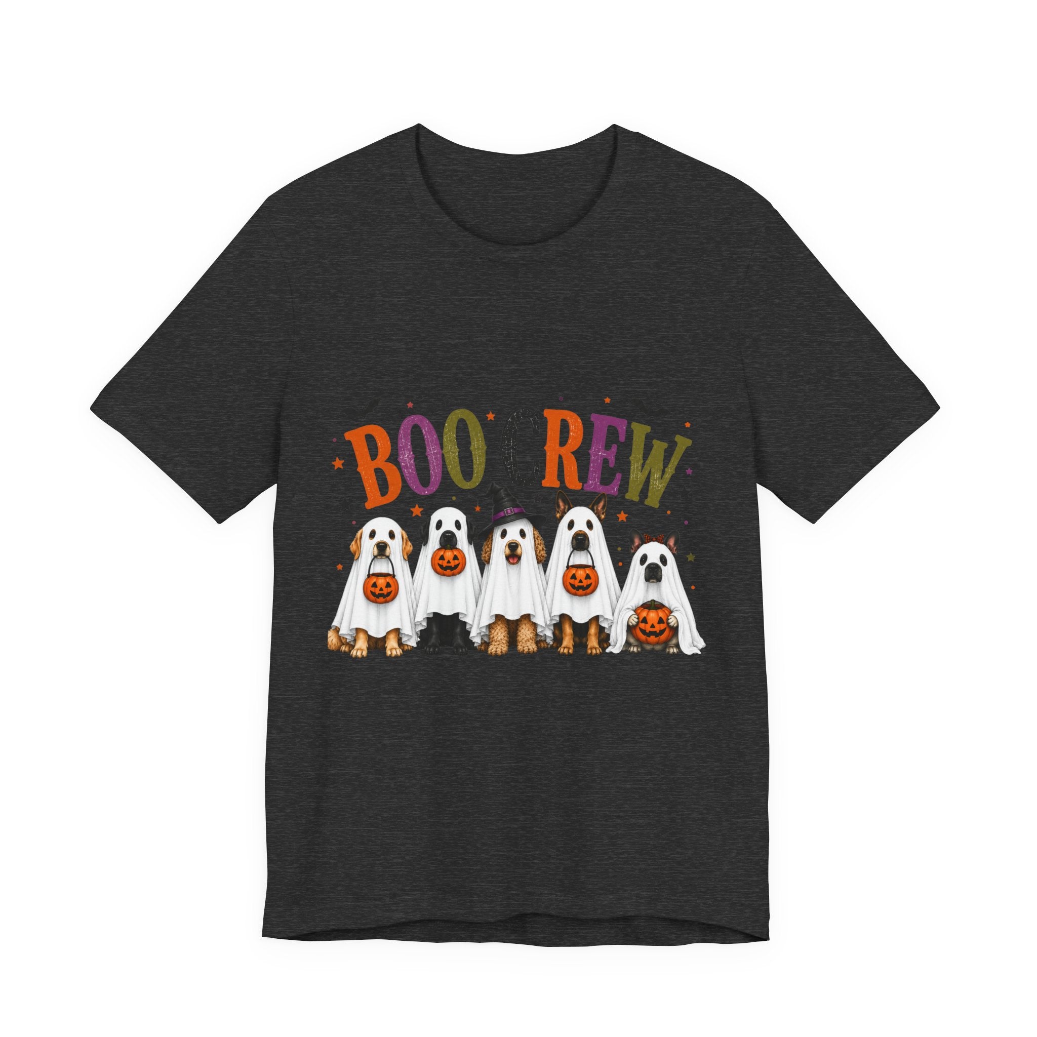 Boo Crew Dog Halloween Shirt | Cute Ghost Dog T-Shirt | Halloween Dog Mom Tee | Fall Pumpkin Graphic Tee
