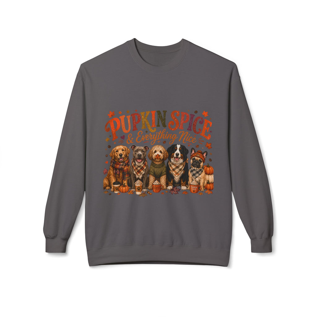 Dog Mom Fall Sweatshirt, Pumpkin Spice & Everything Nice Crewneck, Cute Autumn Dog Lover Sweatshirt, Halloween Puppy Shirt, Gift for Dog Mom