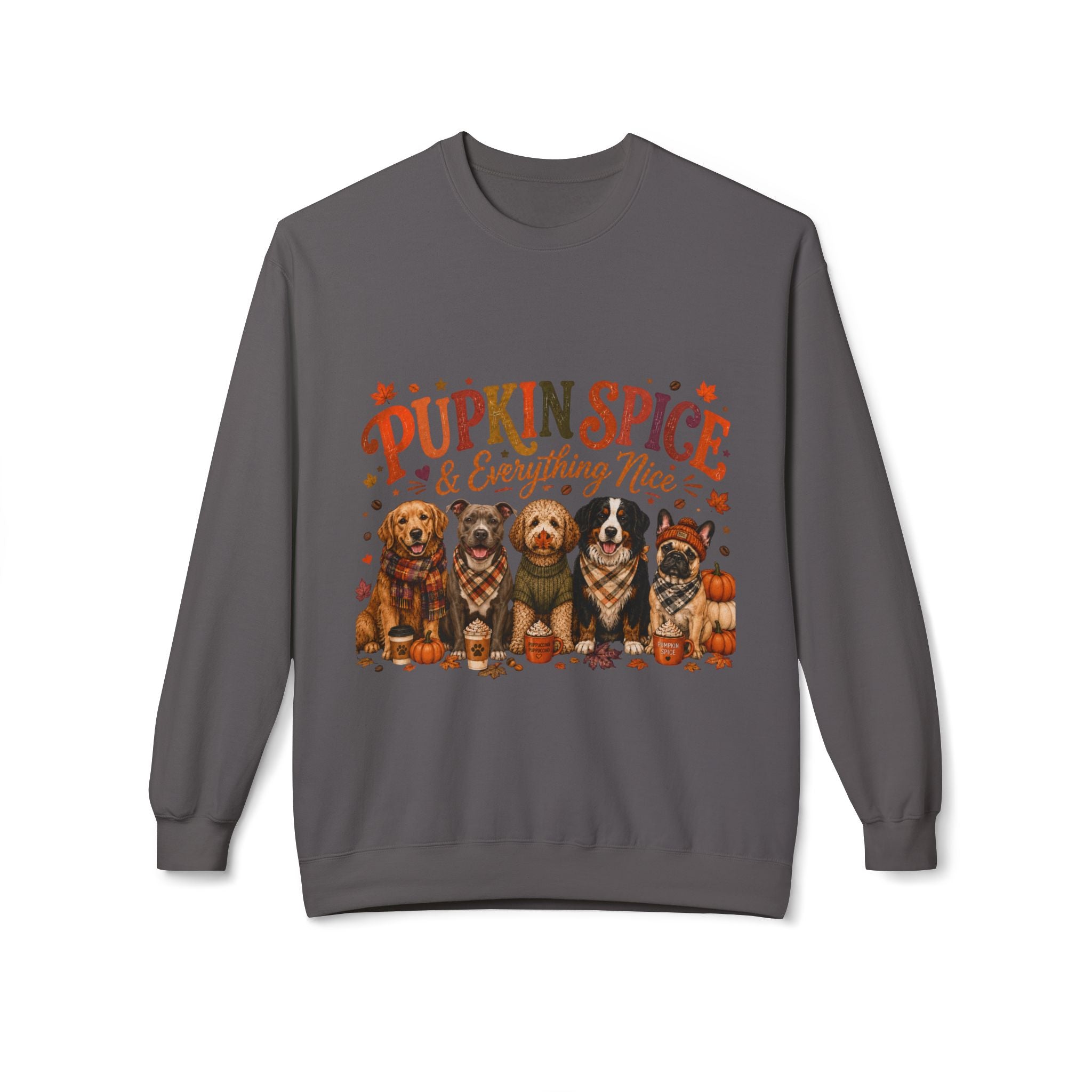 Dog Mom Fall Sweatshirt, Pumpkin Spice & Everything Nice Crewneck, Cute Autumn Dog Lover Sweatshirt, Halloween Puppy Shirt, Gift for Dog Mom