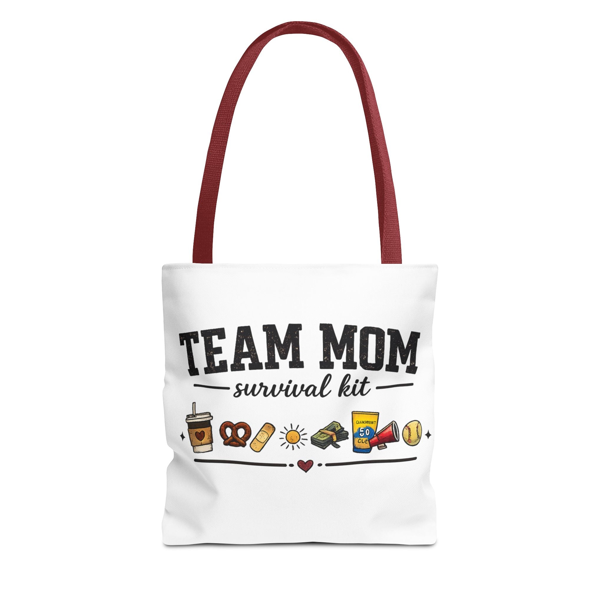 Team Mom Tote Bag | All-Over Print Sports Mom Carryall