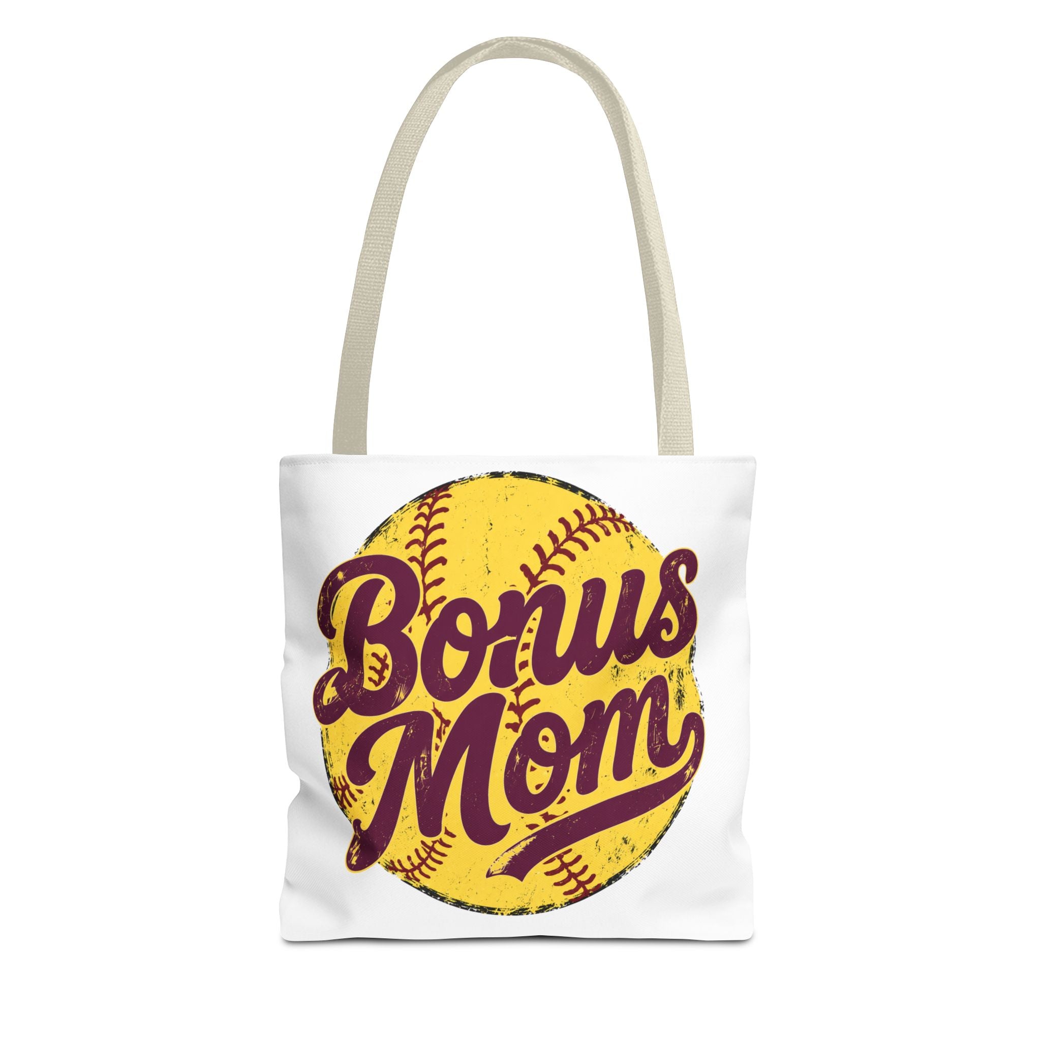 Bonus Mom Softball Tote Bag | All-Over Print Tote