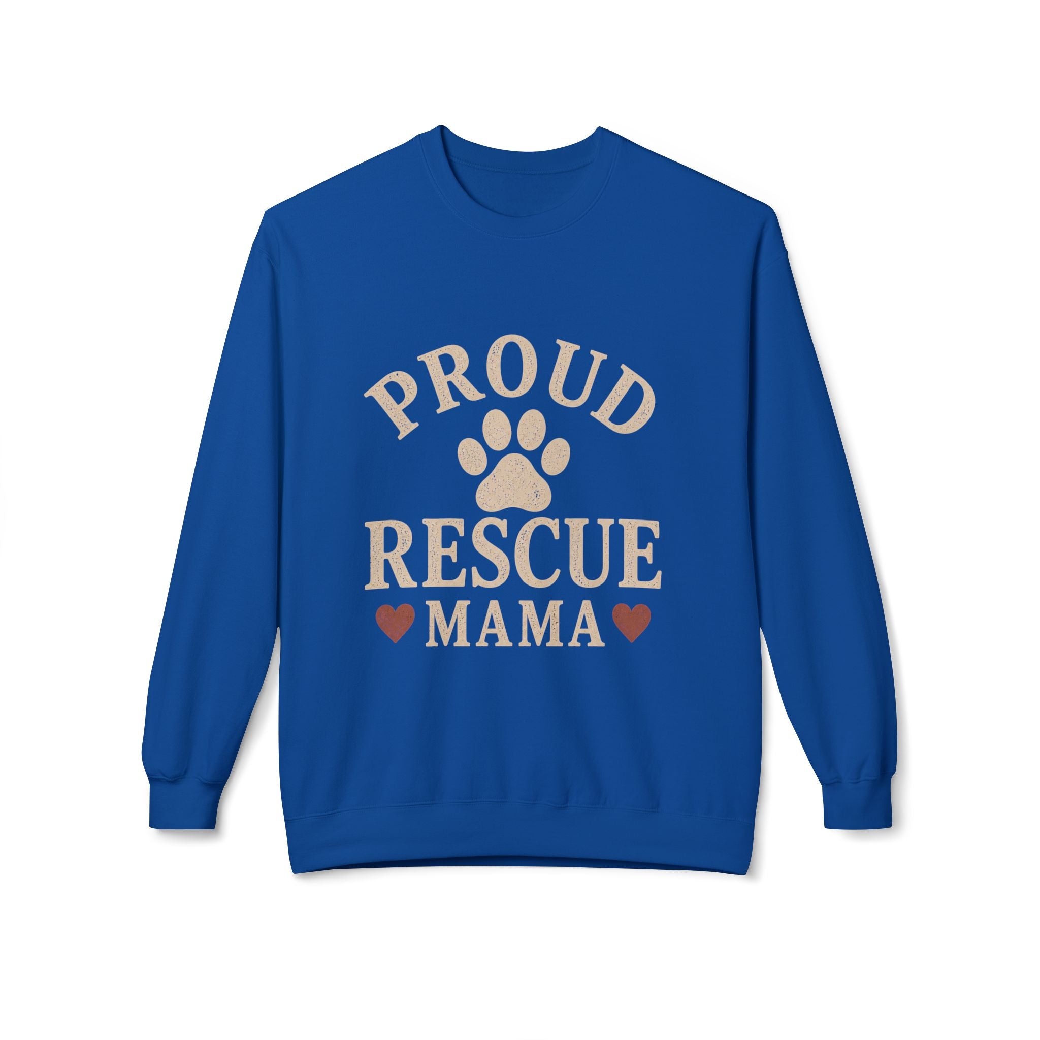 Proud Rescue Mama Sweatshirt, Rescue Dog Mom Crewneck, Shelter Dog Mom Gift, Vintage Dog Lover Sweatshirt, Adopt Don't Shop Gift