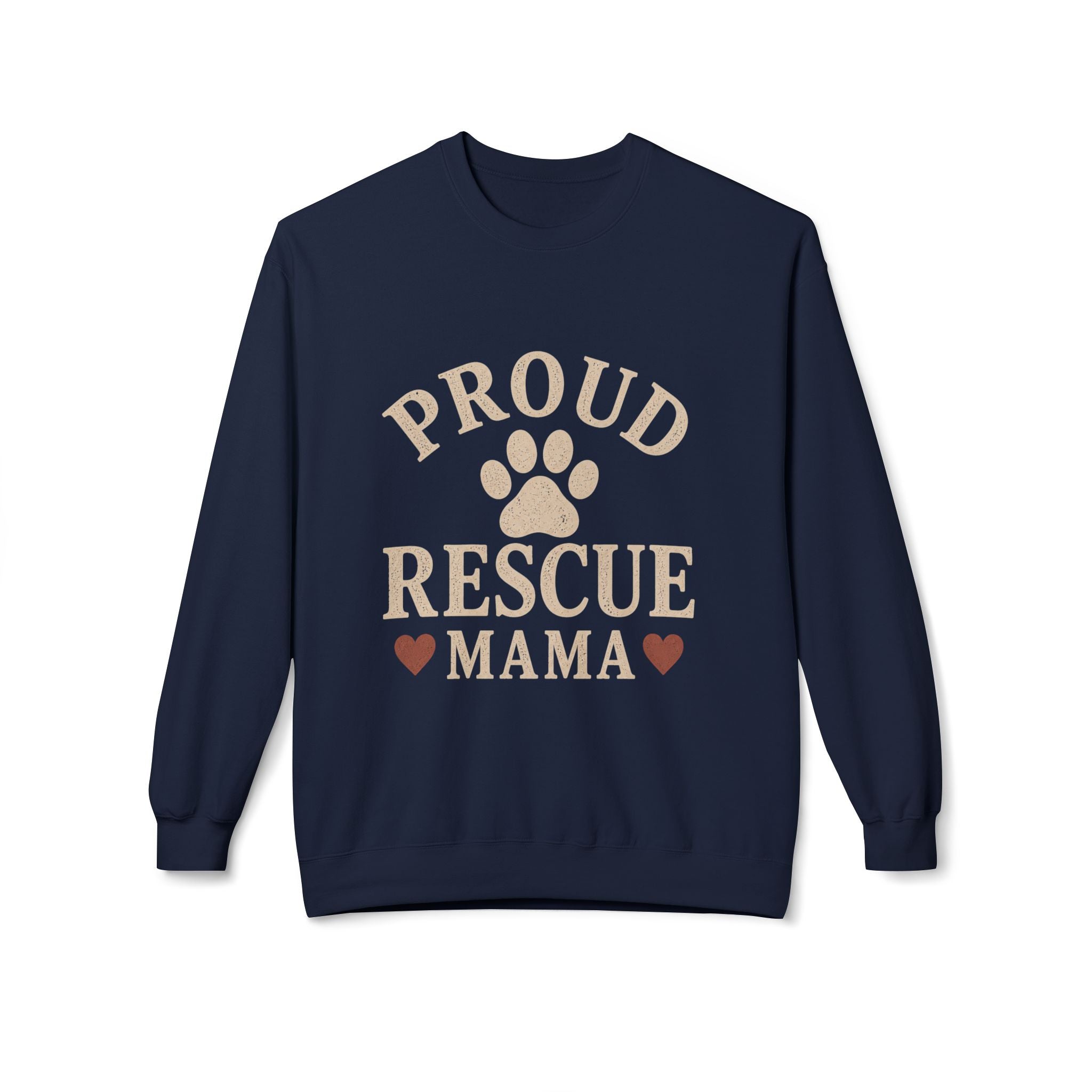Proud Rescue Mama Sweatshirt, Rescue Dog Mom Crewneck, Shelter Dog Mom Gift, Vintage Dog Lover Sweatshirt, Adopt Don't Shop Gift