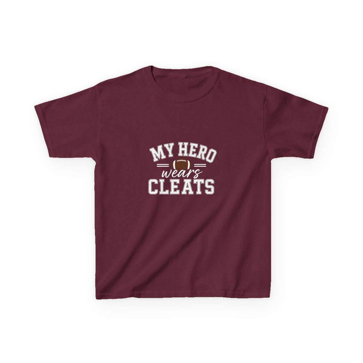 My Hero Wears Cleats Shirt | Kids Football Shirt | Little Brother Football Shirt | Little Sister Football Shirt | Sibling Shirt