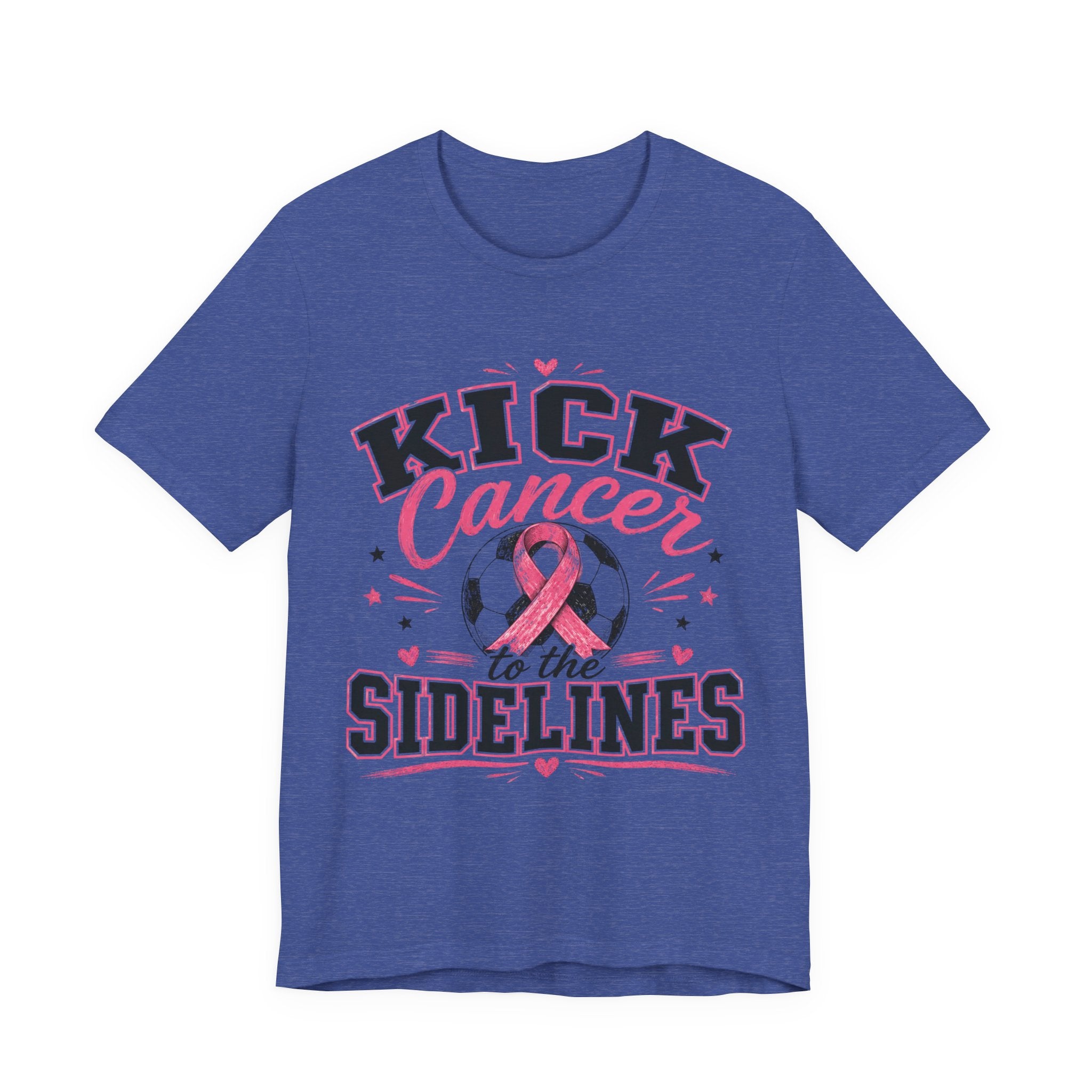 Kick Cancer to the Sidelines Soccer Shirt | Breast Cancer Awareness Tee | Pink Out Soccer Game Shirt | October Awareness Gift