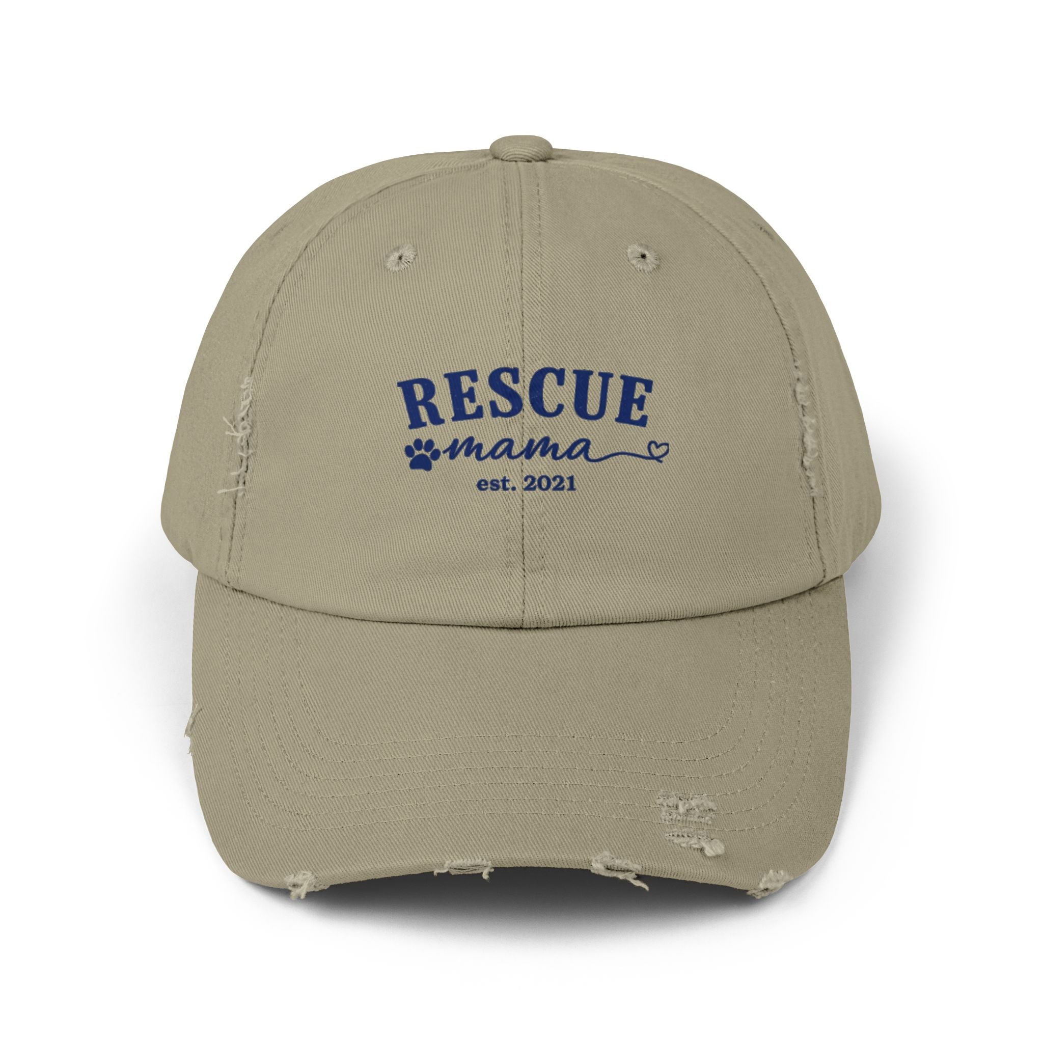 Rescue Mama Distressed Hat