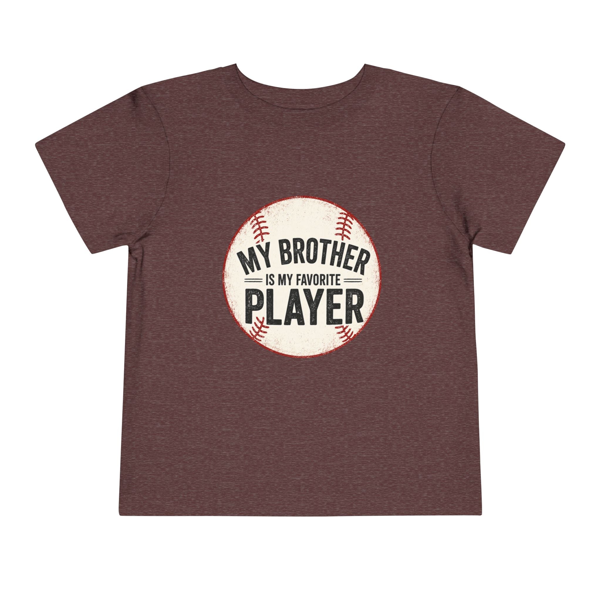 My Brother Is My Favorite Player Toddler Tee | Baseball Graphic
