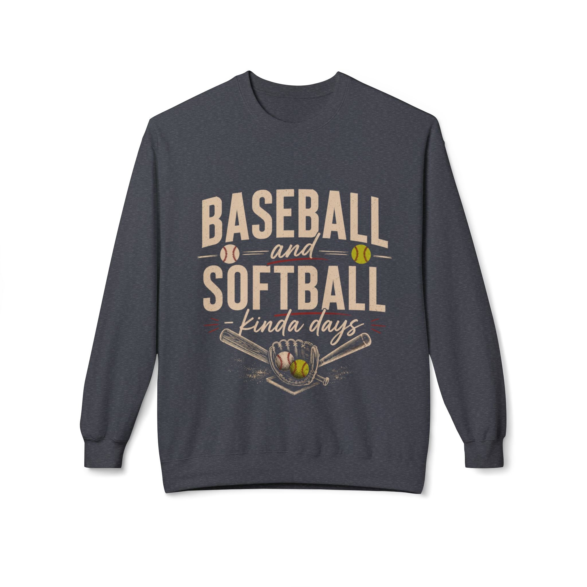 Baseball and Softball Kinda Days Sweatshirt, Sports Mom Sweatshirt, Sports Dad Sweatshirt, Grandparent Sweatshirt