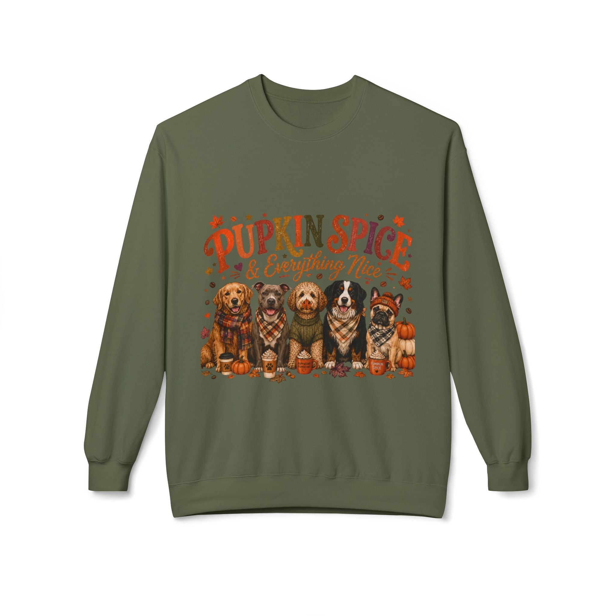 Dog Mom Fall Sweatshirt, Pumpkin Spice & Everything Nice Crewneck, Cute Autumn Dog Lover Sweatshirt, Halloween Puppy Shirt, Gift for Dog Mom
