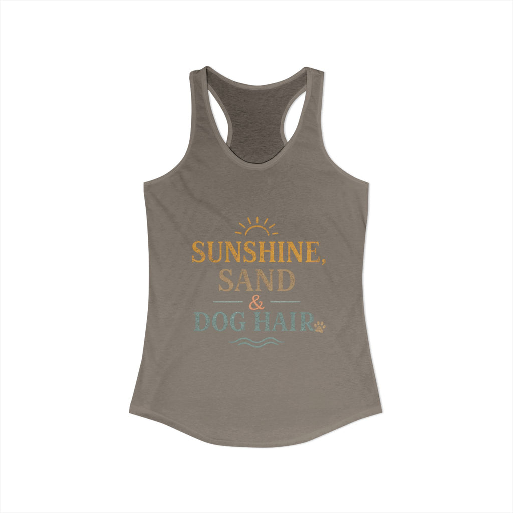 Women's Ideal Racerback Tank | Dog and beach themed tanks